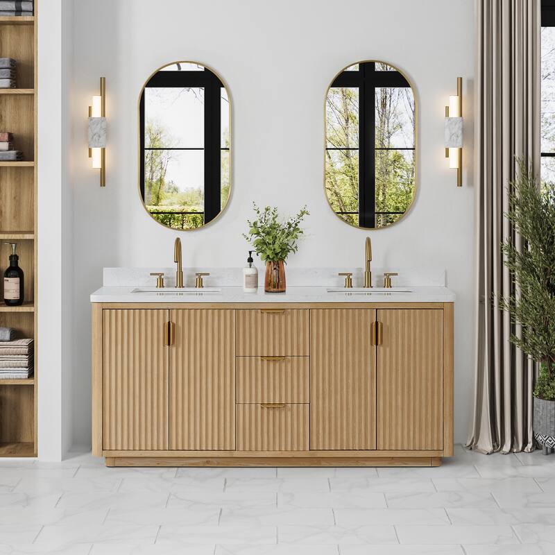 Cadiz Bath Vanity with Composite Stone Top and Mirror