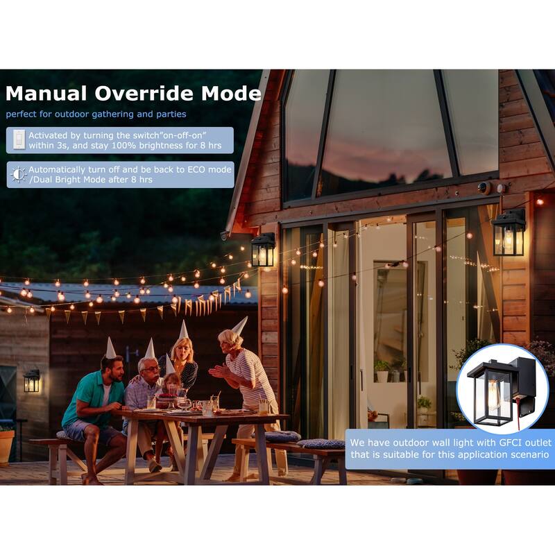 Motion Sensor Outdoor Wall Light 1 pack - 1 PACK