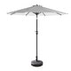 preview thumbnail 61 of 69, Lopes 9-foot Patio Umbrella with Bronze Finish Base Weight Stand Included