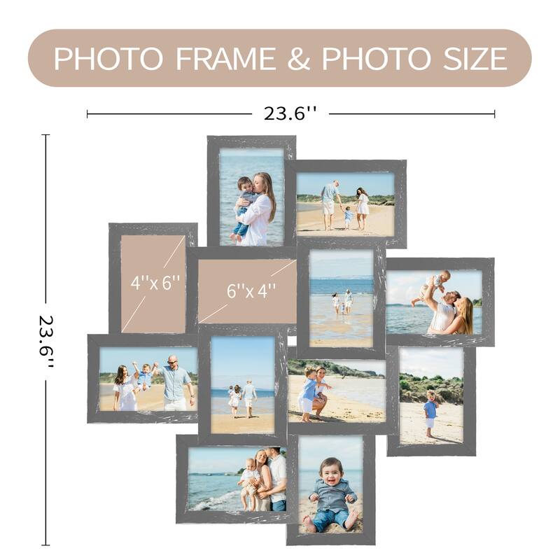 HELLO LAURA 12 Opening Picture Family Frame Collage Photo Frame