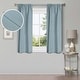 preview thumbnail 74 of 168, Superior Linen Washable Room Darkening Curtains, Set of 2 Panels 26" x 63" - Teal