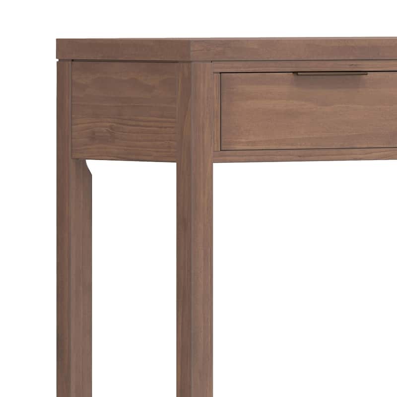WYNDENHALL Fabian 60 inch Wide Solid Wood Contemporary Console Table - 60" W x 16" D x 30" H