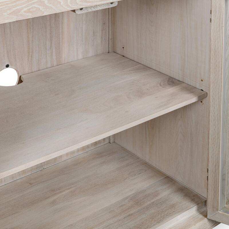 Classic Home Bradley 108" Oak Buffet Sideboard