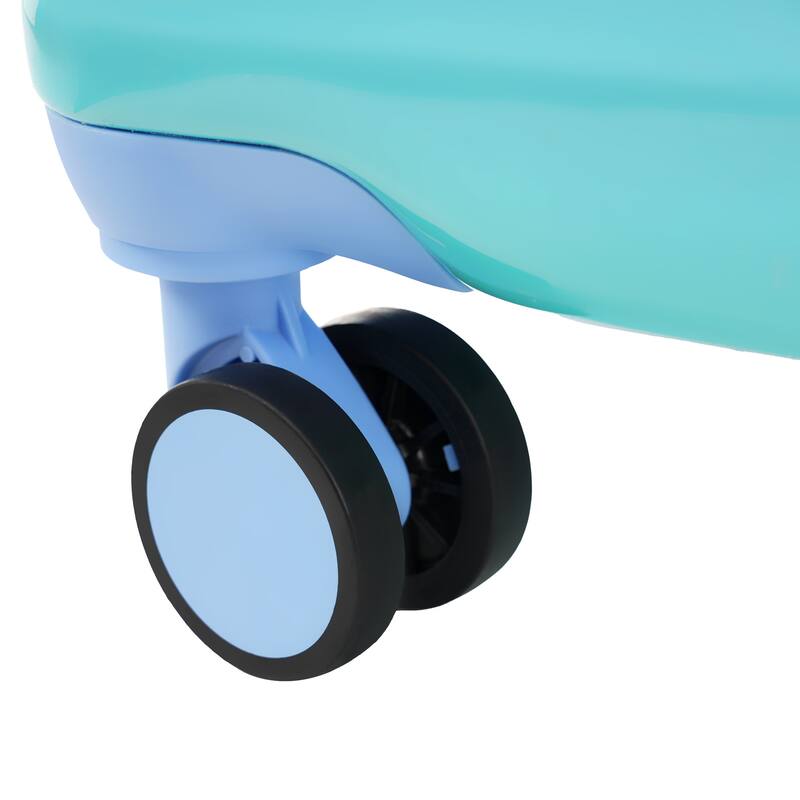 20" Carry-on Luggage with Cup Holder, Lightweight Glossy Hardshell Suitcases with Spinner Wheels and TSA Lock, for Travel