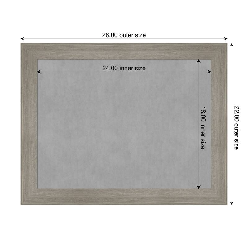 Amanti Art Grand Cherry Narrow Framed - 28 x 22 in - Grand Greywash Narrow