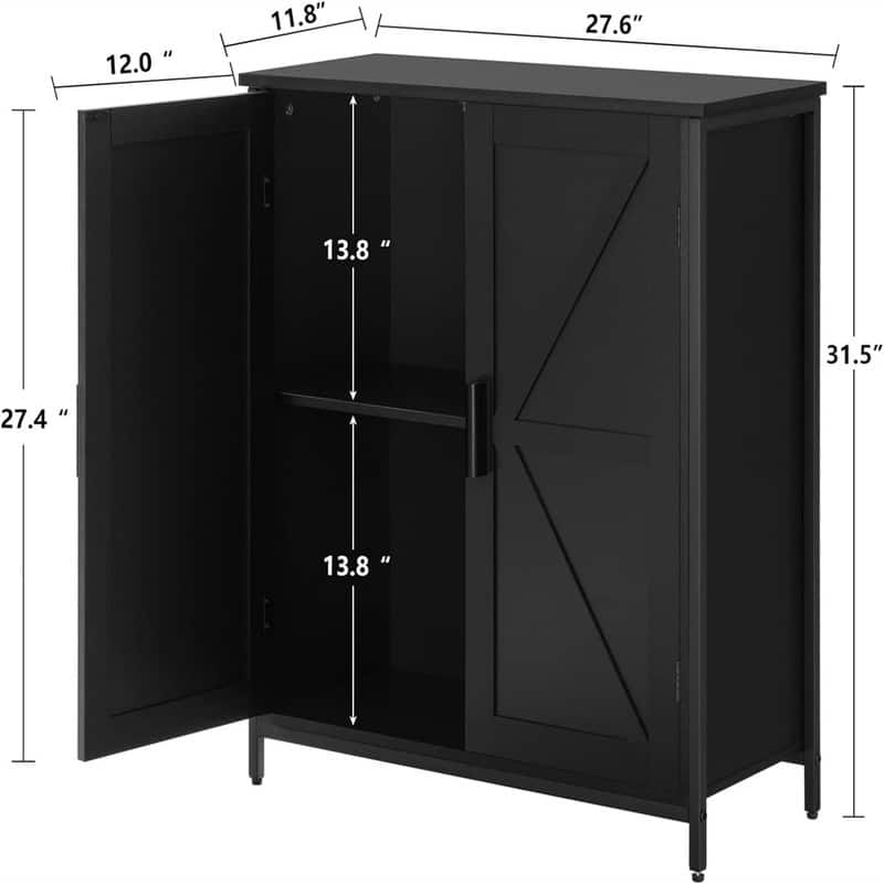 Buffet Cabinet - 11.8"D x 27.6"W x 31.5"H
