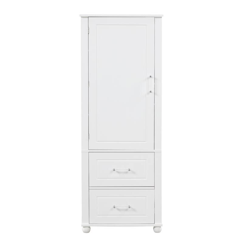 Bathroom Storage Cabinet with Drawers and Adjustable Shelf