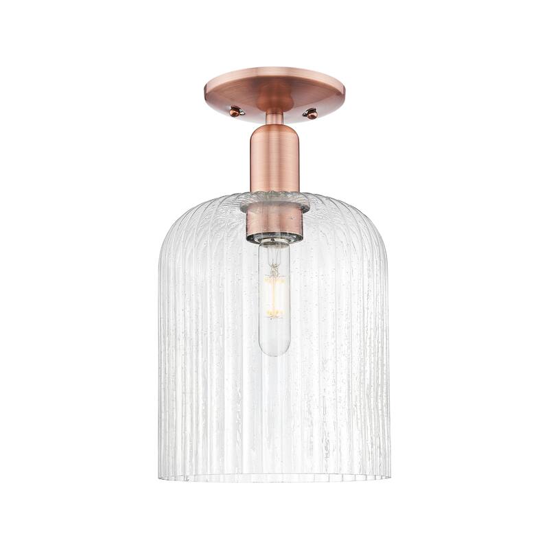 Innovations Lighting Endless Possibilities Arcadia - Bridal Veil - 1 Light 8" Semi-Flush Mount