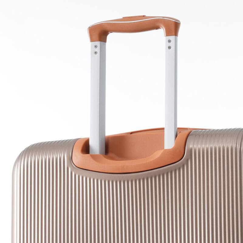 3 Piece Hardside Lightweight Luggage Sets with Double Spinner 8 Wheels and TSA Lock