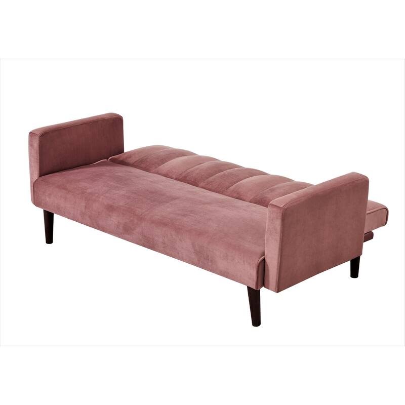 Container Furniture Srtip Convertible Velvet Sofa Bed