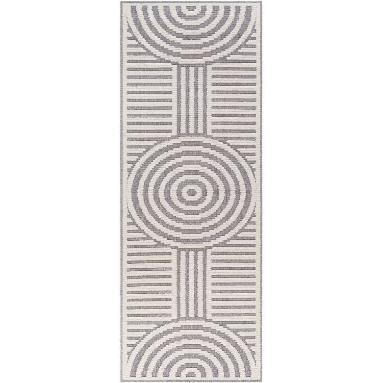Livabliss Remi Mod Stripe Machine Washable Area Rug