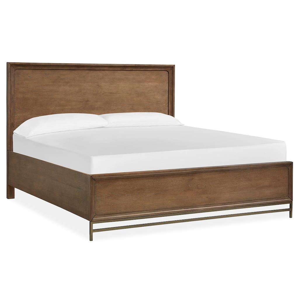 Magnussen Home Lindon Belgian Wheat And Coffee Bean Panel Bed