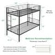 preview thumbnail 3 of 31, Bunk Bed Metal Twin Size Bunk Beds Frame with Ladder & Full-Length Guardrail Heavy Duty Sturdy 2 in 1 Convertible Bunk Bed