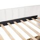 preview thumbnail 29 of 31, Twin Size Upholstered Daybed with Stripe Headboard and 2 Storage Drawers, Velvet Daybed Sofa Bed for Teens Bedroom