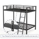 preview thumbnail 6 of 6, Metal Twin Over Twin Size Bunk Bed
