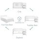 preview thumbnail 22 of 33, Storkcraft Pacific 4-in-1 Convertible Crib and Changer - 2 Open Shelves, Water-Resistant Vinyl Changing Pad with Safety Strap