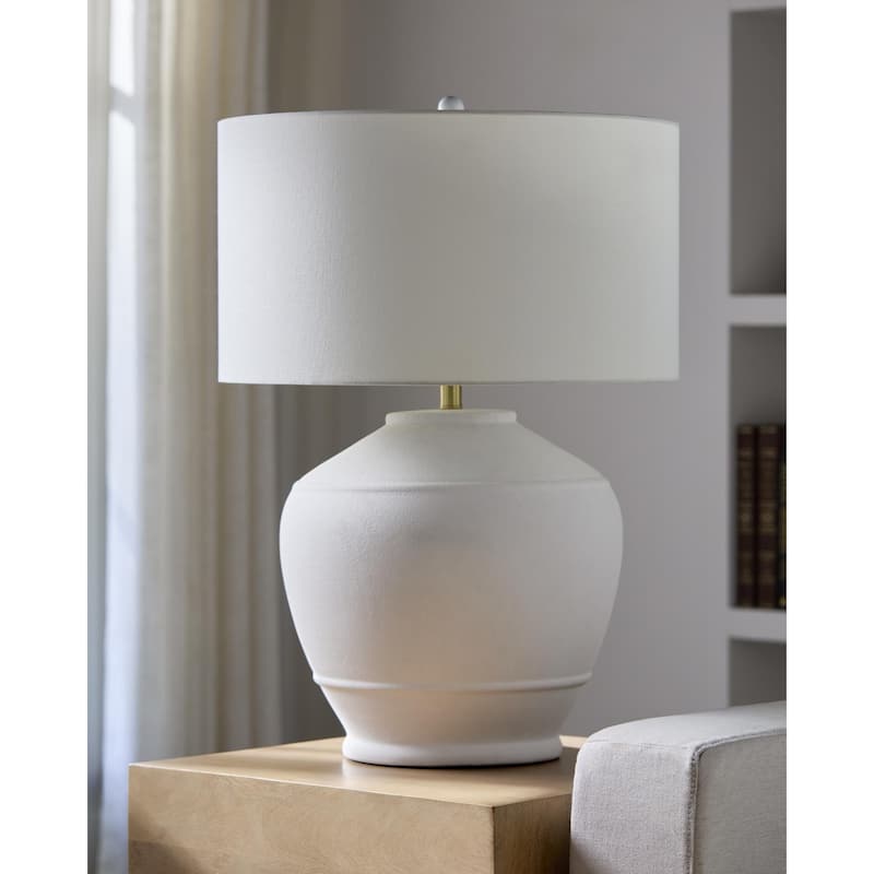 Livabliss Morlaix Traditional Accent Table Lamp - White/Cream