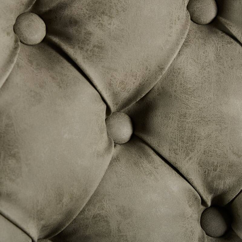 GDF Studio - Riveton Modern PU Upholstered Swivel Bar Stools with Tufted Backs (Set of 2)