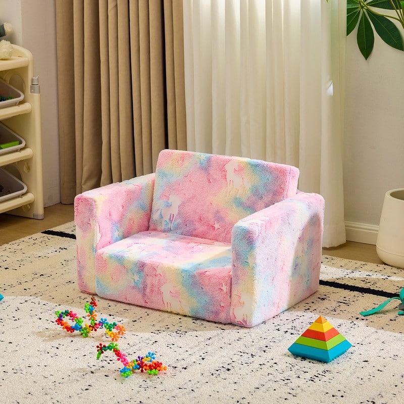 1-Piece Full Sponge Kids Single Folding Sofa Bed With Luminous Feature