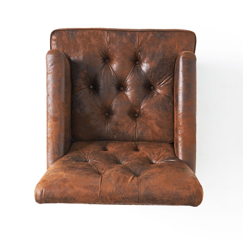 28" Button Tufted Club Chair