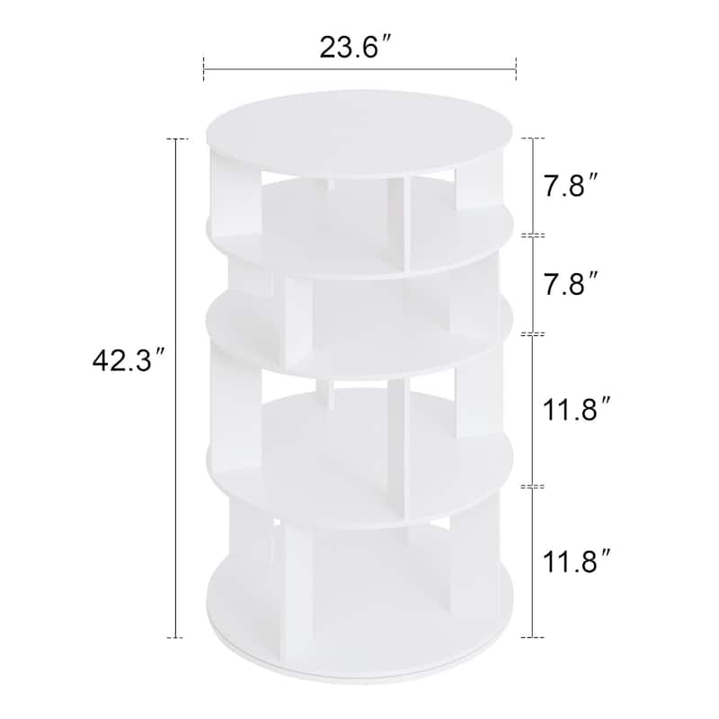 16 Pair Rotating Shoe Rack Tower, Spinning Shoe Storgae Rack - 16 Pair