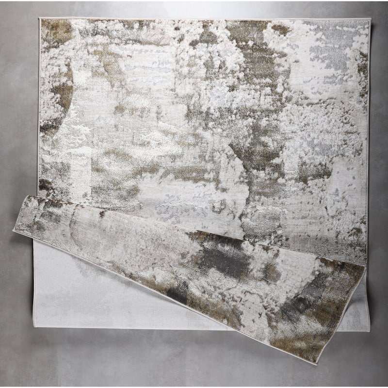 Viana Collection Modern Abstract Area Rug