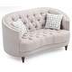 preview thumbnail 4 of 3, Charleston Tufted Fabric Loveseat