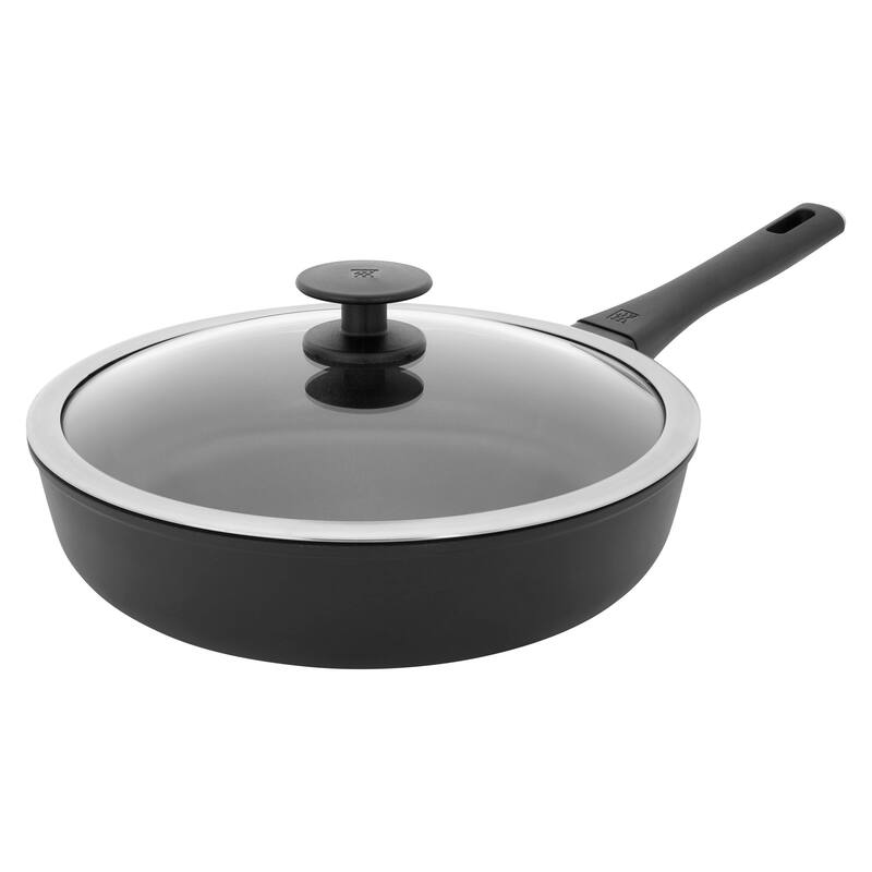 ZWILLING Madura Plus Forged 4-qt Aluminum Nonstick Saute Pan with Lid - Black - Black - 4-qt