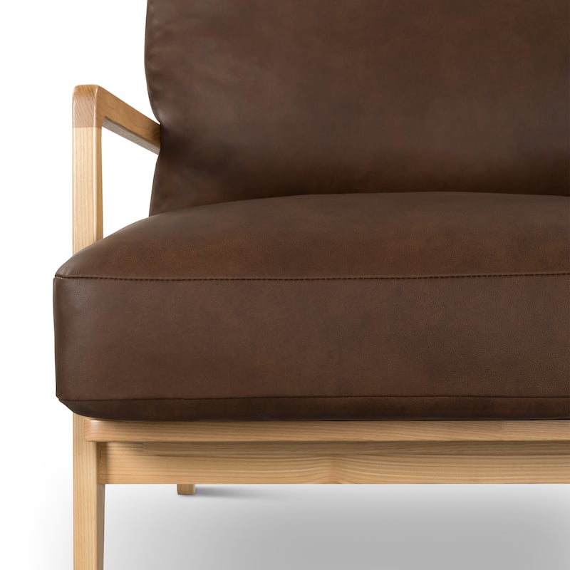 Metro - Carmelo Genuine Leather Accent Chair