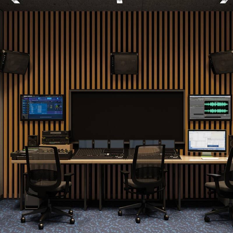 4 Panels 93"x12" MDF Slat 3D Wall Paneling Cover 31 Sq.Ft. - N/A
