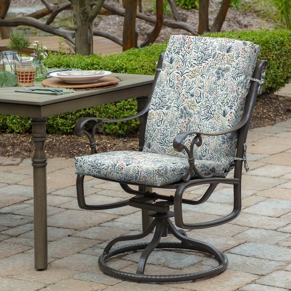 Outdoor high back dining chair cushions hot sale