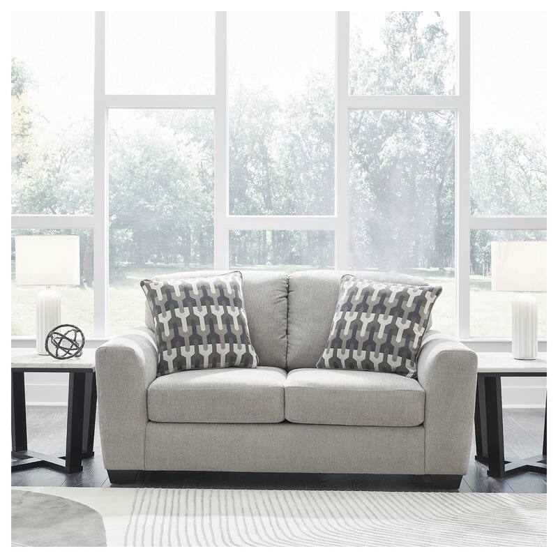 Signature Design by Ashley Avenal Park Gray Loveseat - 71"W x 40"D x 40"H - Gray