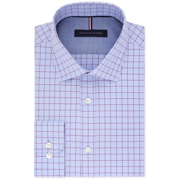 tommy hilfiger men's athletic fit dress shirt