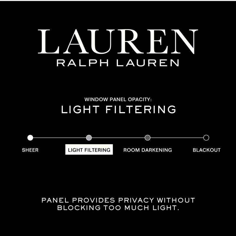 Lauren Ralph Lauren Jenkins Back Tab/Rod Pocket Light Filtering Curtain Panel