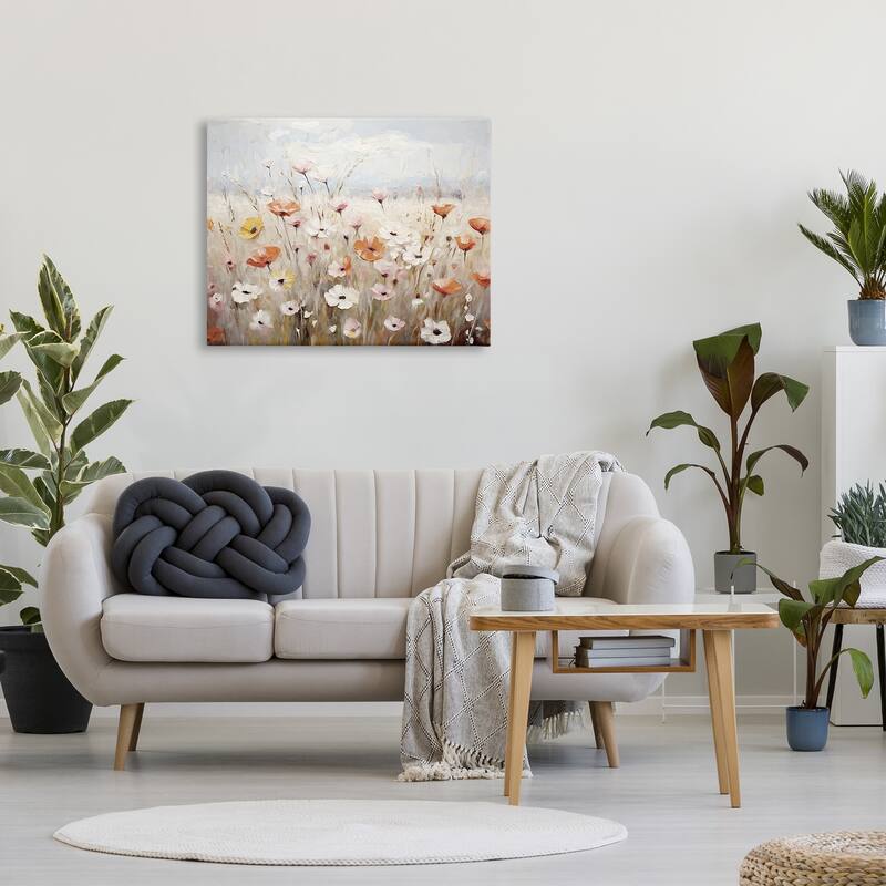 Stupell Charming Flower Meadow Canvas Wall Art Design By Ramona Murdock