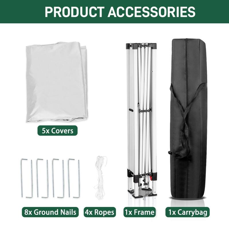 3 x 3m Practical Waterproof Folding Tent 3 Colors