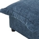preview thumbnail 11 of 47, 39"W Oversized Chenille Comfy Cloud Chaise Lounge with Ottoman