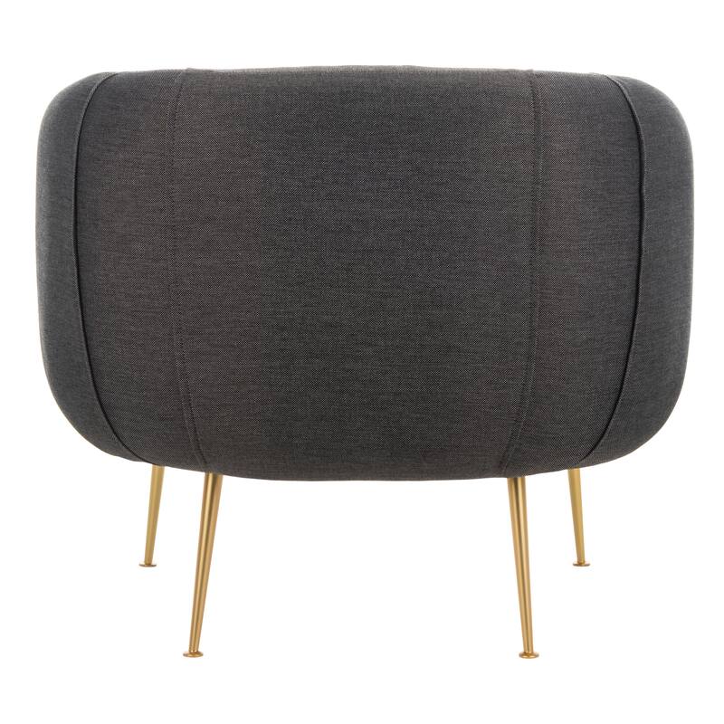 SAFAVIEH Couture Griseldis Stone Polyester Blend Accent Chair - 33" W x 30" D x 29" H - 33Wx30Dx29H