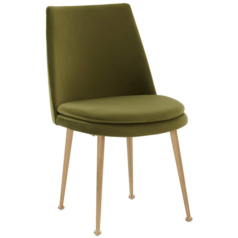 SAFAVIEH Couture Engeltje Upholstered Dining Chair - 20 In W x 22 In D x 33.5 In H - 20Wx22Dx34H