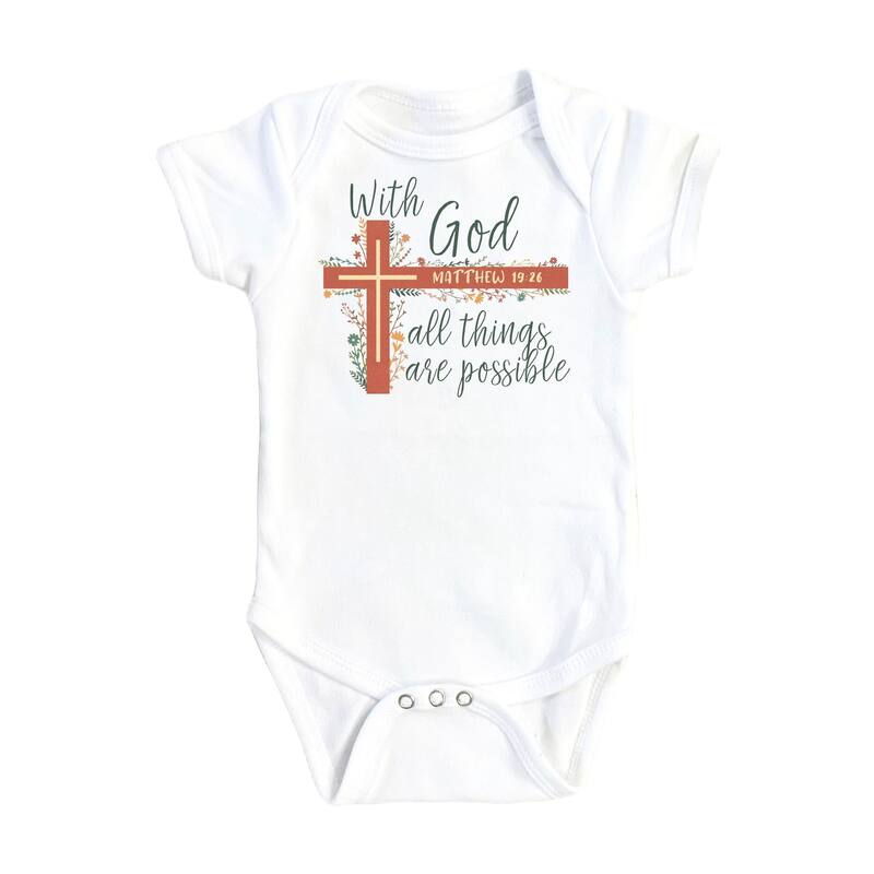 Religious Prayer - Baby Boy Girl Clothes Infant Bodysuit Funny Cute Newborn - Natural - 0-3M