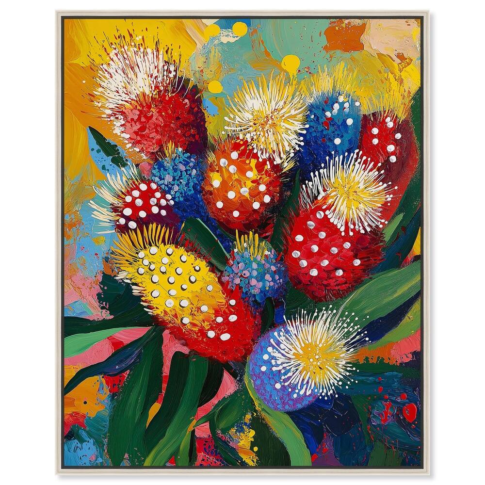 Vivid Flora II Canvas by Art Remedy