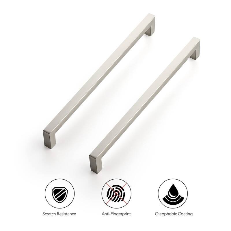 18 Pack 10 Inch Kitchen Square Cabinet Handles - 10.5"L x 0.5"W