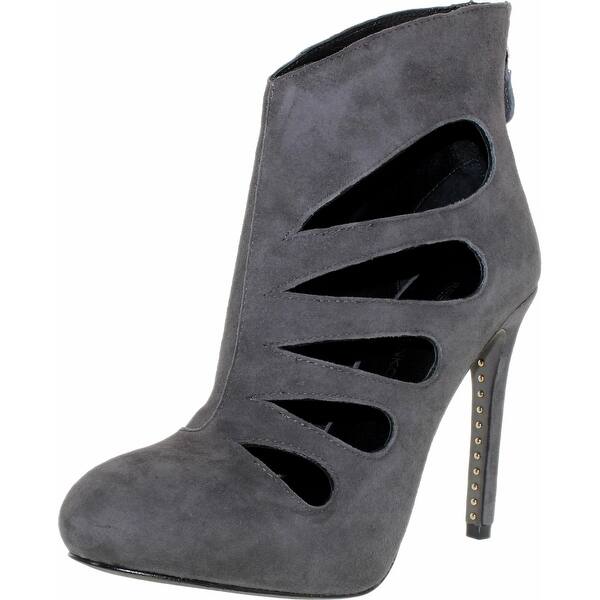 slide 1 of 2, Rebecca Minkoff Women's Acadia Ankle-High Suede Pump