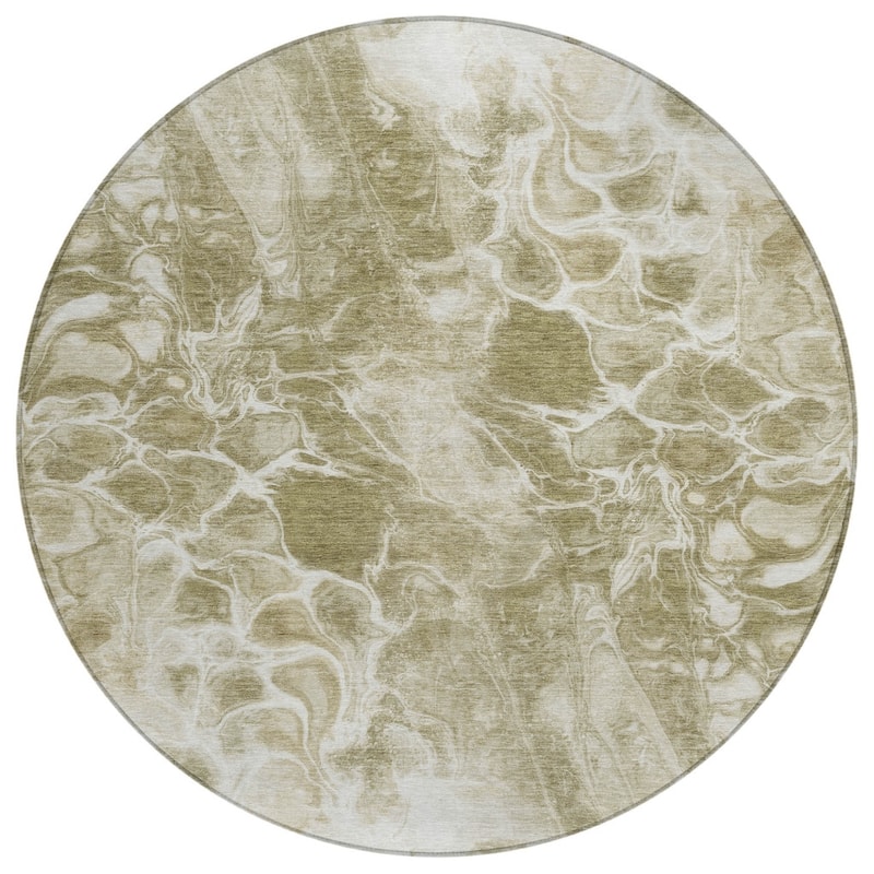 HomeRoots Abstract Transitional Rectangle Outdoor Rug