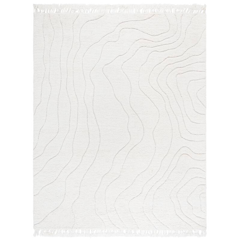 SAFAVIEH Hand-Woven Vermont Krystal Transitional Wool Rug