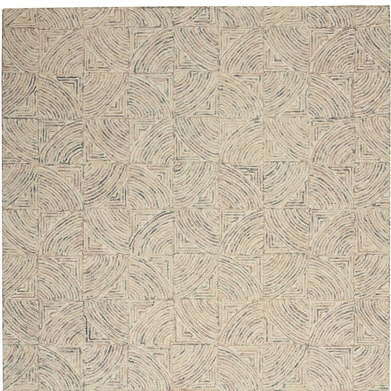 Duhe Power Loomed Geometric Modern Soft Area Rug By HomeRoots - 69' X '45' X '0.5