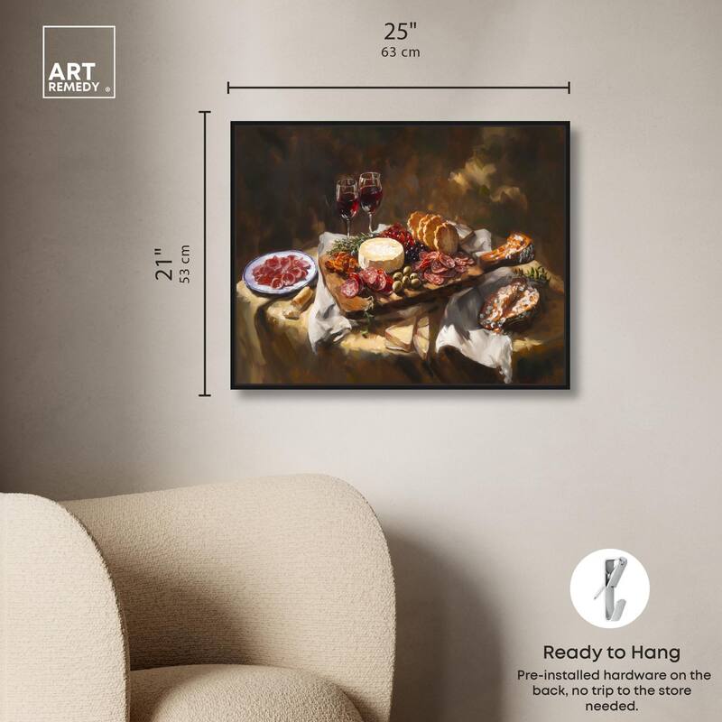 Art of Charcuterie Canvas by Art Remedy