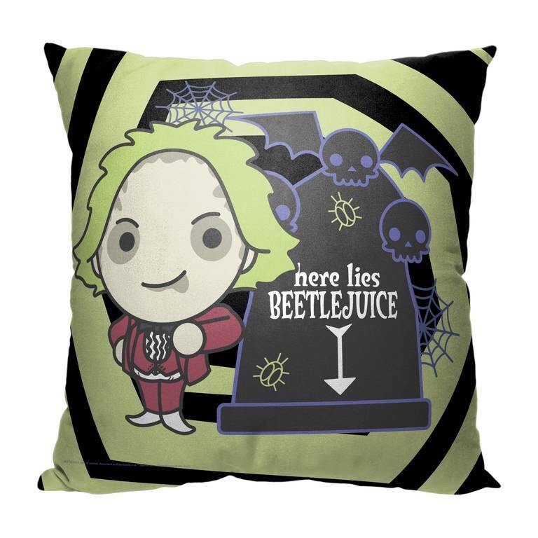 Warner Brothers Beetlejuice 18 Inch Throw Pillow