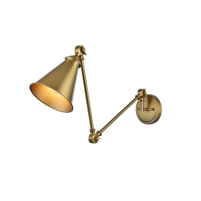 Legend 1 Light Black Swing Arm Wall Sconce - 6