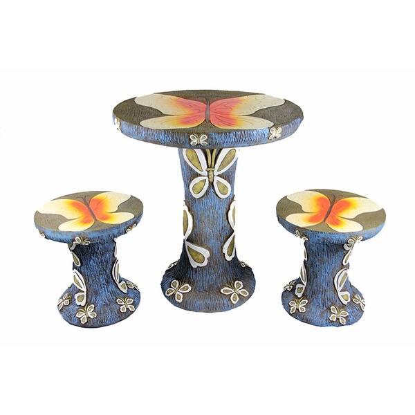 Shop 3 Piece Butterfly Table And Chair Novelty Garden Patio
